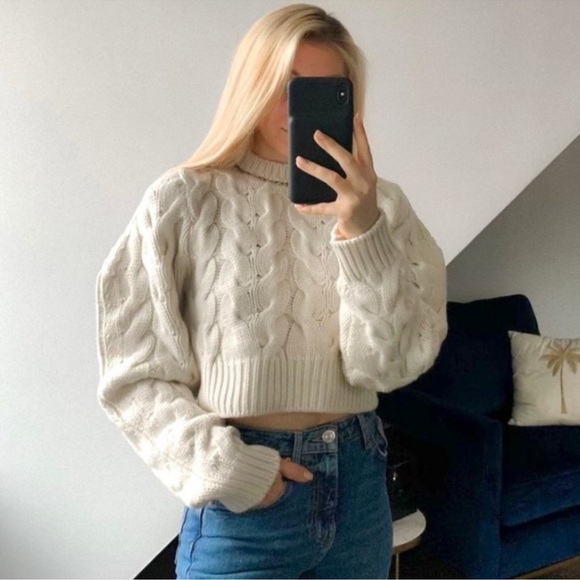 ZARA LIMITED EDITION CHAIN CASHMERE SWEATER SIZE M - Picture 11 of 16